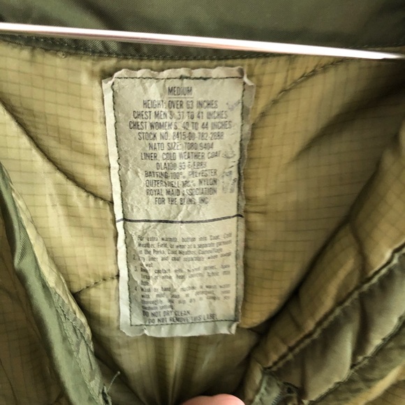 Green Quilted Liner Jacket VTG Style - Picture 3 of 5